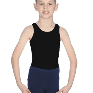 AIM Black Vest Leotard