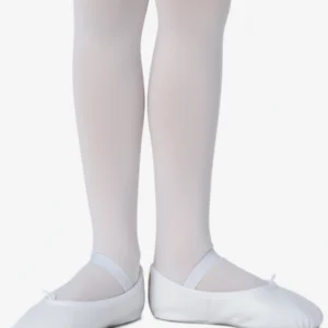 AIM White Leather Full Sole Ballet Shoes