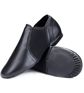AIM Boys Black jazz shoes slip on