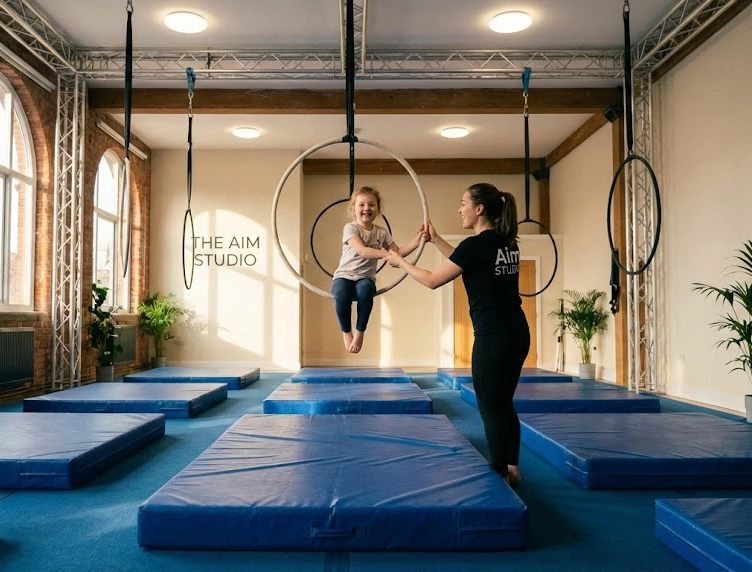 AIM arial studio with professional teacher