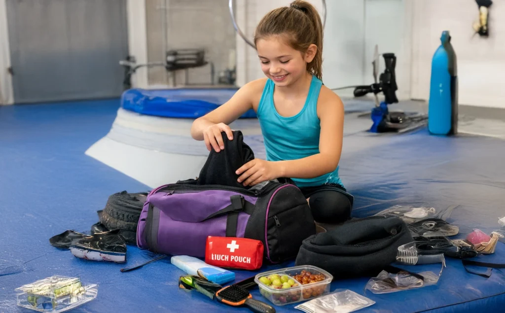 Aerialist’s Mobile Command Centre, What to Pack in a Kids Aerial Gym Bag for Safety, Comfort, and Confidence